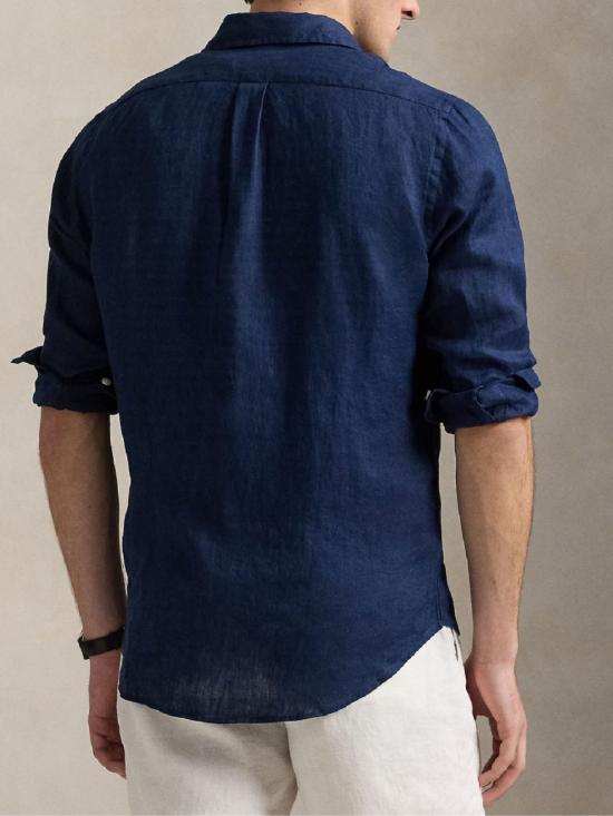26SS 랄프 로렌 긴팔 셔츠 710968915 506 Blue - RALPH LAUREN