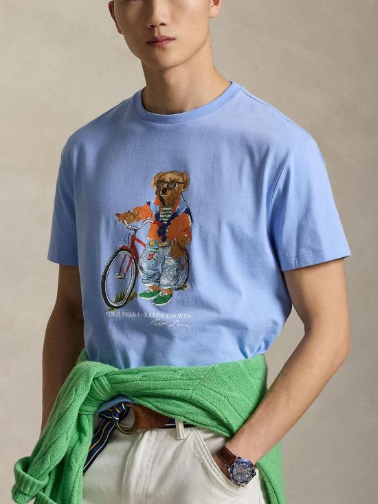 26SS 랄프 로렌 반팔 티셔츠 710B16612 001 LIGHT BLUE - RALPH LAUREN