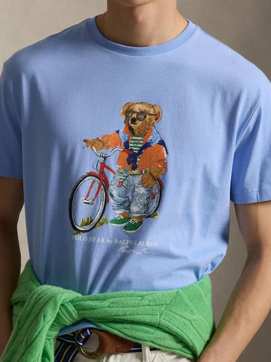 26SS 랄프 로렌 반팔 티셔츠 710B16612 001 LIGHT BLUE - RALPH LAUREN