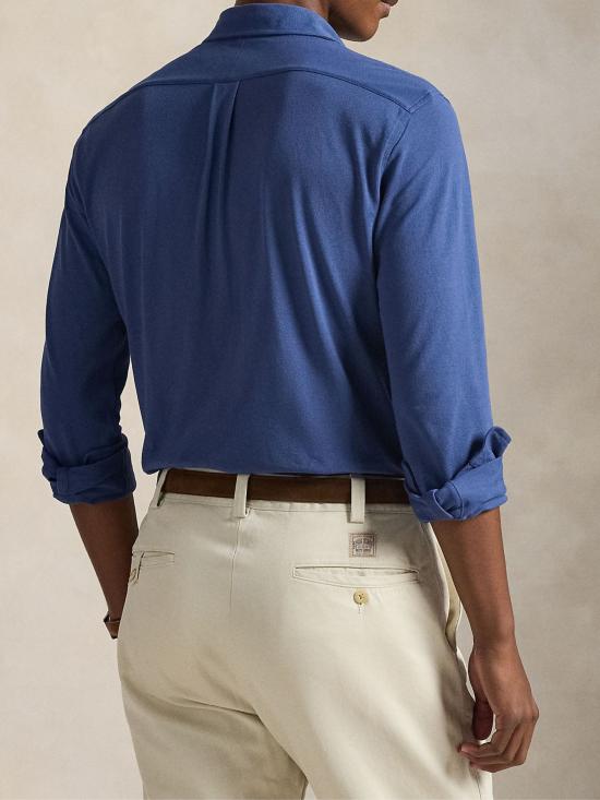 26SS 랄프 로렌 긴팔 셔츠 710654408 502 Blue - RALPH LAUREN