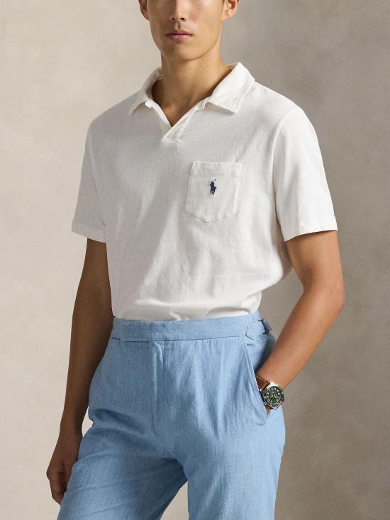 26SS 랄프 로렌 폴로 티셔츠 710B23302 002 WHITE - RALPH LAUREN