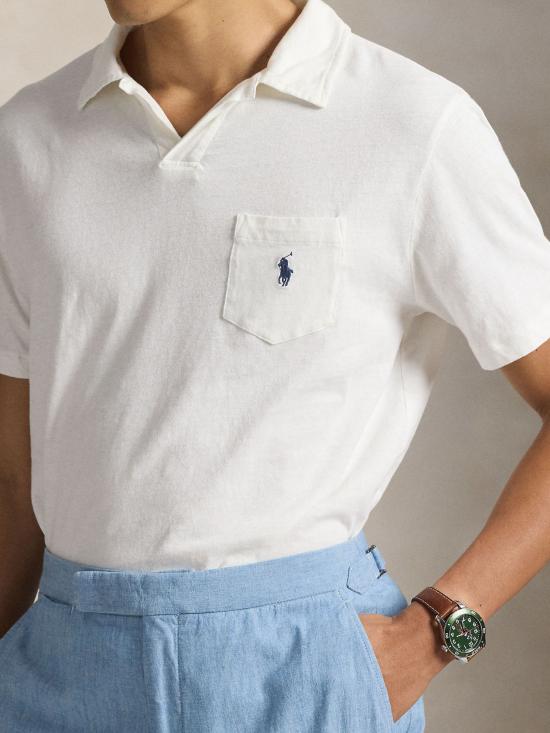26SS 랄프 로렌 폴로 티셔츠 710B23302 002 WHITE - RALPH LAUREN