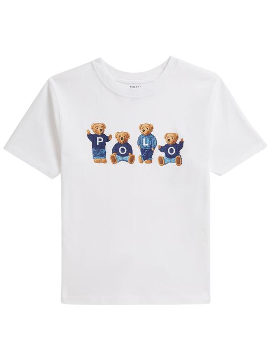 26SS [키즈] 랄프 로렌 티셔츠 313A11851 001 WHITE