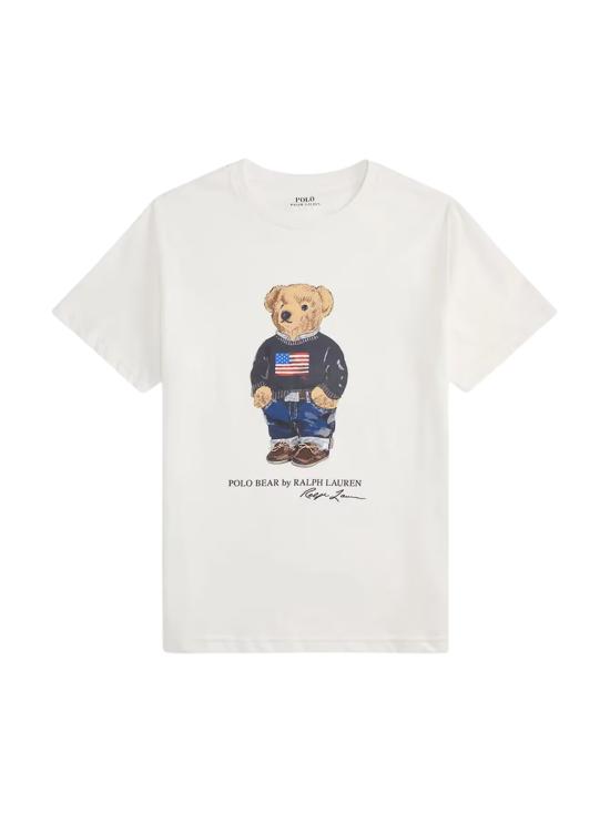 26SS [키즈] 랄프 로렌 티셔츠 323P00508 001 WHITE