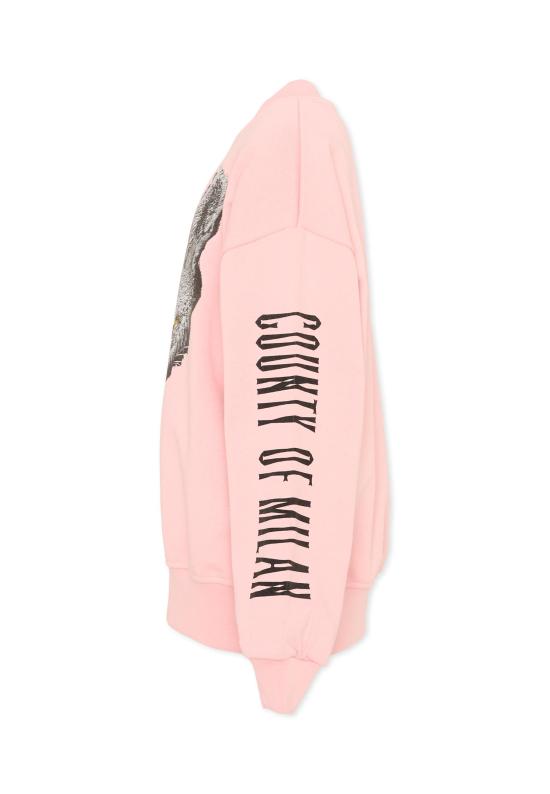 25FW [키즈] 컨트리 오브 밀란 티셔츠 F5CMJGSW093 BW008 PINK - COUNTY OF MILAN