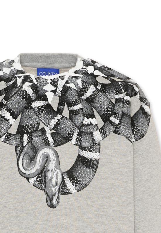25FW [키즈] 컨트리 오브 밀란 티셔츠 F5CMJBSW039 101 GREY - COUNTY OF MILAN