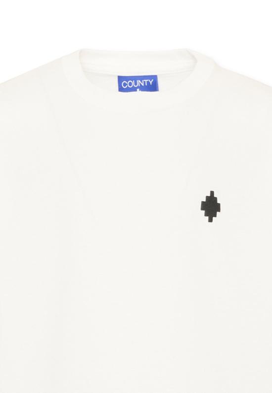 25FW [키즈] 컨트리 오브 밀란 티셔츠 F5CMJBTH004 002 IVORY - COUNTY OF MILAN