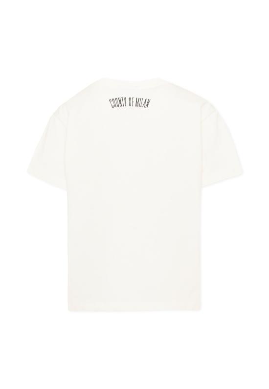 25FW [키즈] 컨트리 오브 밀란 티셔츠 F5CMJBTH058 002 IVORY - COUNTY OF MILAN