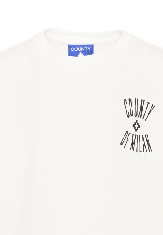25FW [키즈] 컨트리 오브 밀란 티셔츠 F5CMJBTH043 002 IVORY - COUNTY OF MILAN