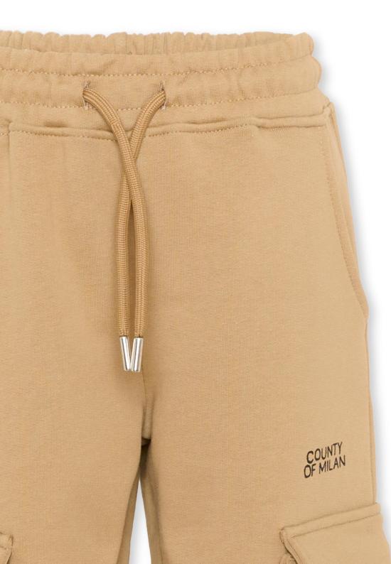 25FW [키즈] 컨트리 오브 밀란 트레이닝/조거 팬츠 F5CMJBFP008 178 BEIGE - COUNTY OF MILAN