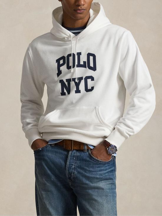 26SS 랄프 로렌 후드 티셔츠 710A13245 002 White - RALPH LAUREN