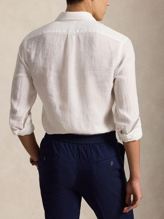 26SS 랄프 로렌 긴팔 셔츠 710968915 505 White - RALPH LAUREN