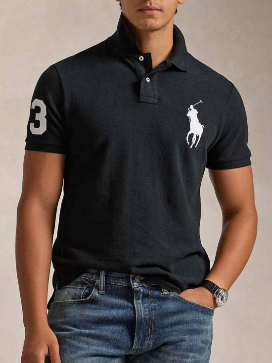 26SS 랄프 로렌 폴로 티셔츠 710688969 001 Black - RALPH LAUREN