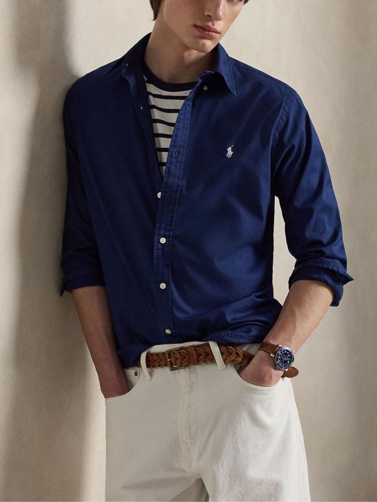 26SS 랄프 로렌 긴팔 셔츠 710B20512 006 NAVY - RALPH LAUREN