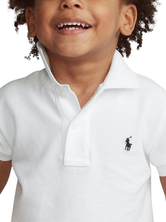 26SS [키즈] 랄프 로렌 폴로 셔츠 322603252 004 White - RALPH LAUREN