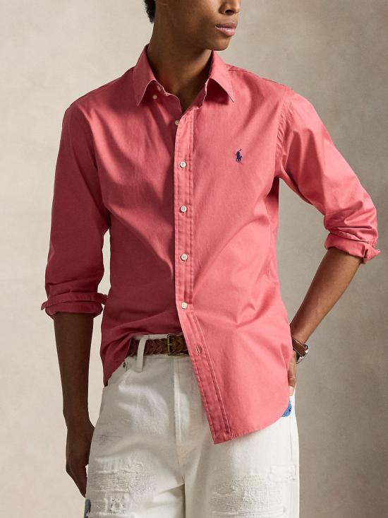 26SS 랄프 로렌 긴팔 셔츠 710B20512 007 RED - RALPH LAUREN