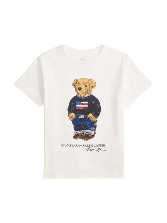 26SS [키즈] 랄프 로렌 티셔츠 322P00508 001 WHITE