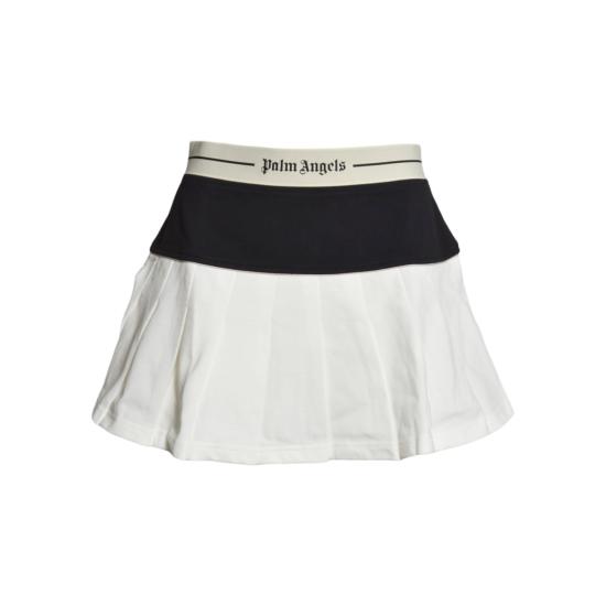 26SS 팜앤젤스 숏 스커트 PWCC095S26FAB001 0310 Bianco nero
