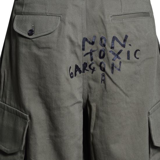 26SS 꼼데가르송 숏팬츠 FQP504S26 KHAKI2 Khaki nero - COMME DES GARCONS