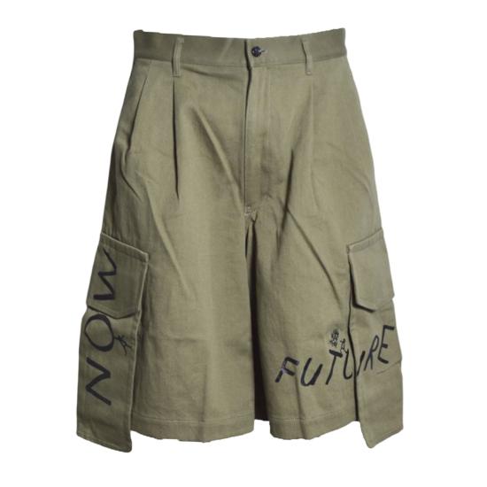 26SS 꼼데가르송 숏팬츠 FQP504S26 KHAKI2 Khaki nero