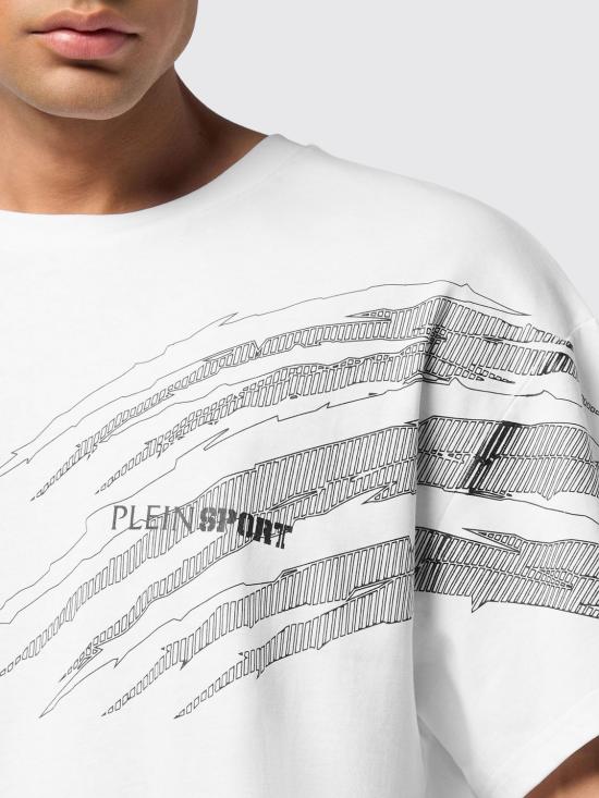 26SS 플레인스포츠 반팔 티셔츠 AAECMTK8766STE001N 01 White - PLEIN SPORT