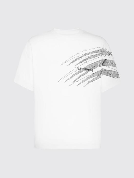 26SS 플레인스포츠 반팔 티셔츠 AAECMTK8766STE001N 01 White - PLEIN SPORT