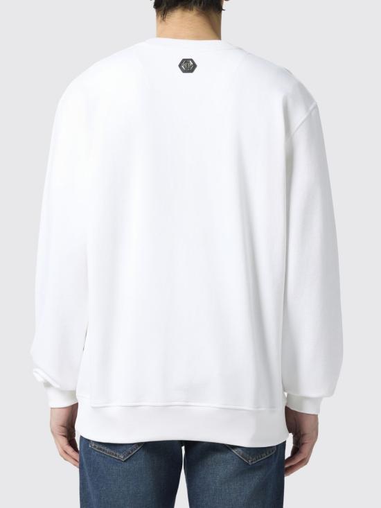 26SS 필립 플레인 긴팔 티셔츠 PAFCMJO1454PTE180N 01OF White - PHILIPP PLEIN