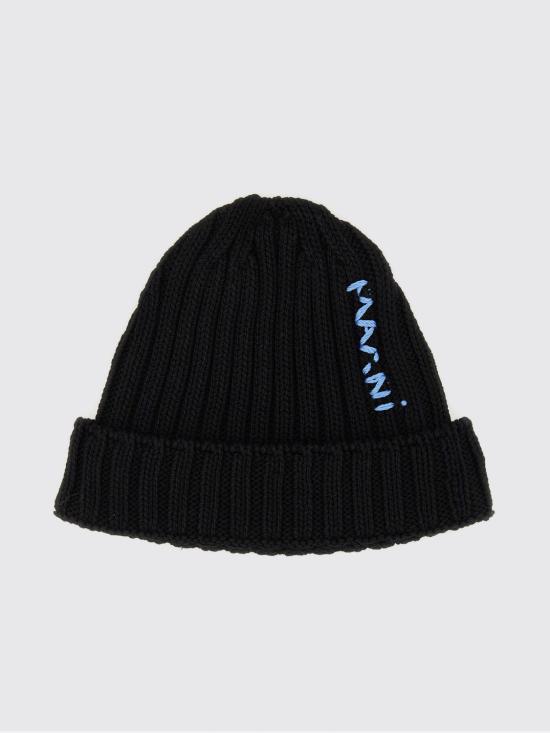 26SS 마르니 모자 CLZC0158A0UFC850 00N99 Black