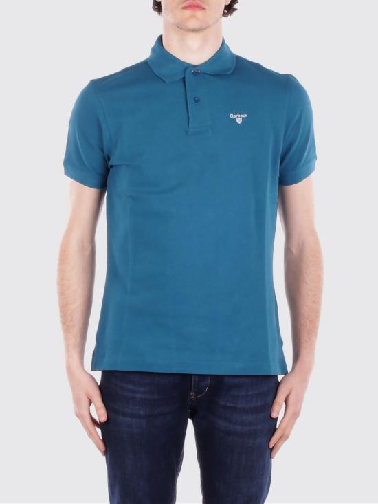 26SS 바버 폴로 티셔츠 MML0012 AQ72 Blue