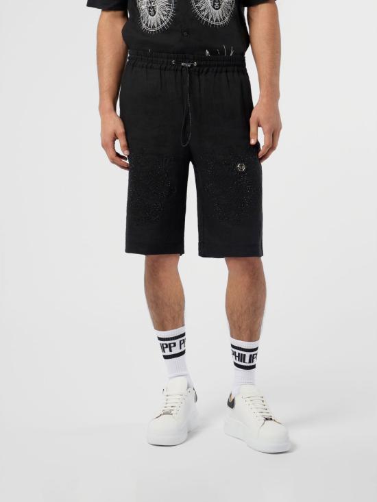 26SS 필립 플레인 숏팬츠 SAFCMRT1643PTE003N 0202 Black
