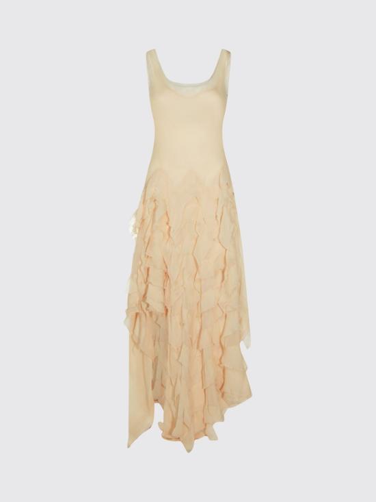 26SS 블루마린 롱 원피스 P644A442A N0147 Beige - BLUMARINE
