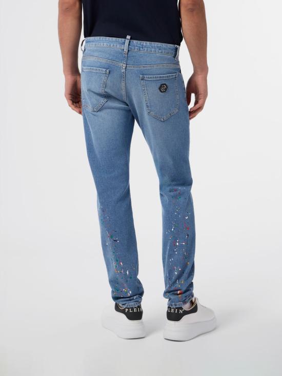 26SS 필립 플레인 데님 팬츠 SAFCMDT4299PDE004N 07MY Denim - PHILIPP PLEIN