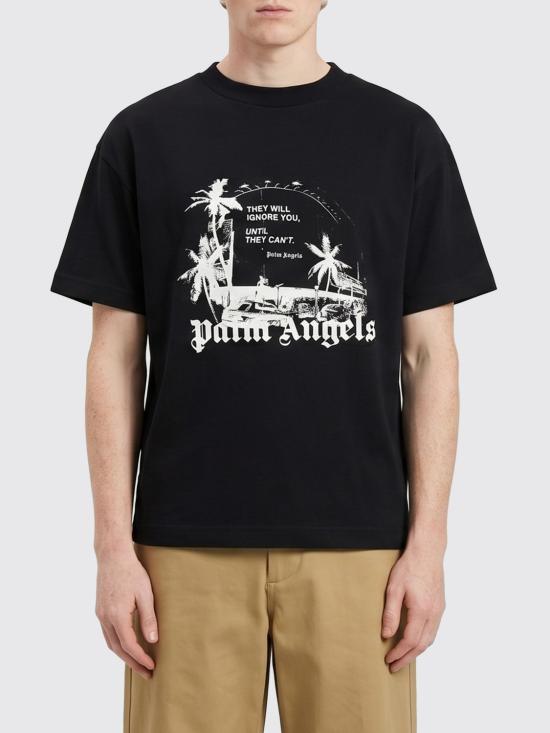 26SS 팜앤젤스 반팔 티셔츠 PMAA109S26JER006 1003 Black