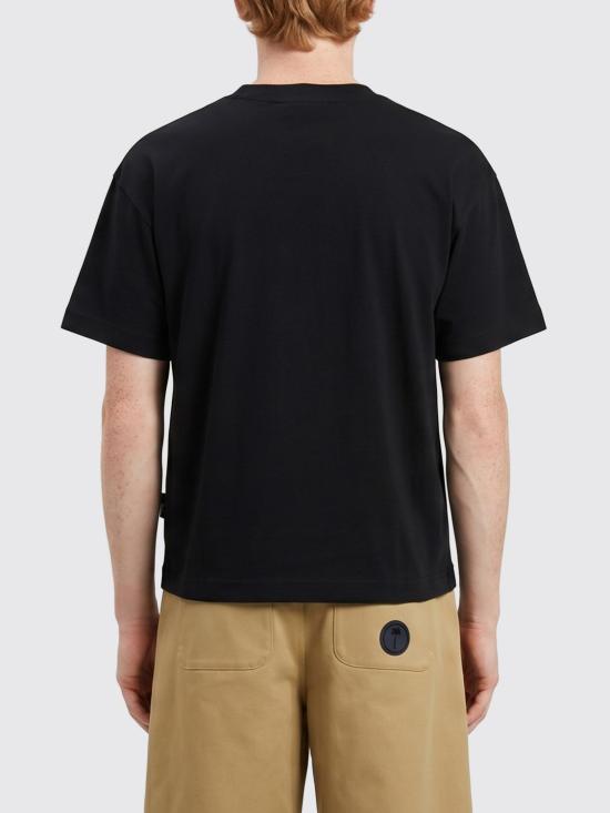 26SS 팜앤젤스 반팔 티셔츠 PMAA109S26JER006 1003 Black - PALM ANGELS