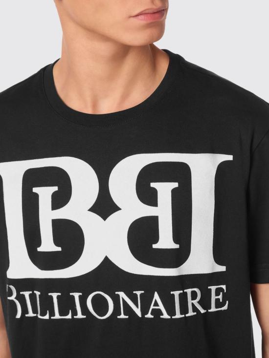 26SS 빌리어네어 반팔 티셔츠 WAECMTK8345BTE014N 02 Black - BILLIONAIRE
