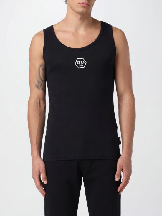 26SS 필립 플레인 반팔 티셔츠 SAFCMTK8471PTE004N 02 Black