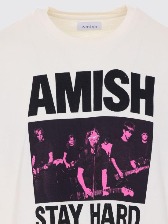 26SS 아미시 반팔 티셔츠 AMU144CR61056 90569 White - AMISH