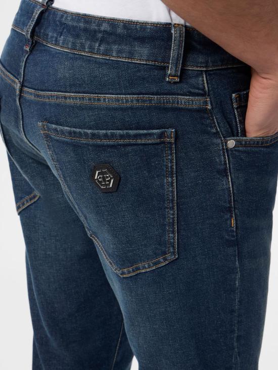 26SS 필립 플레인 데님 팬츠 SAFCMDT4299PDE004N 08TB Blue - PHILIPP PLEIN