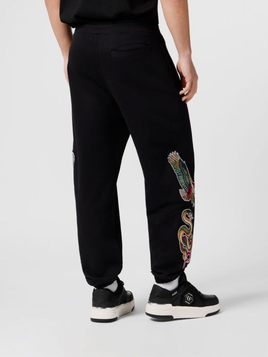 26SS 필립 플레인 트레이닝/조거 팬츠 SAFCMJT2743PTE180N 02 Black - PHILIPP PLEIN