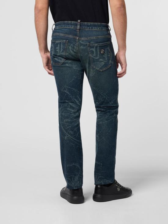 26SS 필립 플레인 데님 팬츠 SAFCMDT4275PDE004N 08TB Blue - PHILIPP PLEIN