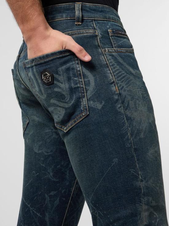 26SS 필립 플레인 데님 팬츠 SAFCMDT4275PDE004N 08TB Blue - PHILIPP PLEIN