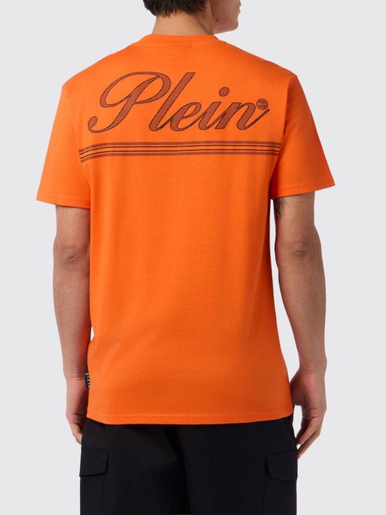 26SS 필립 플레인 반팔 티셔츠 SAFCMTK8880PJY002N 20 Orange - PHILIPP PLEIN