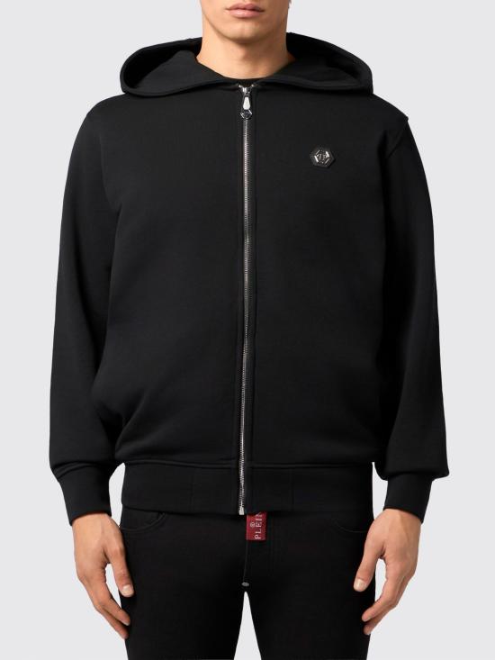 26SS 필립 플레인 후드 티셔츠 SAFCMJB3928PTE180N 02 Black