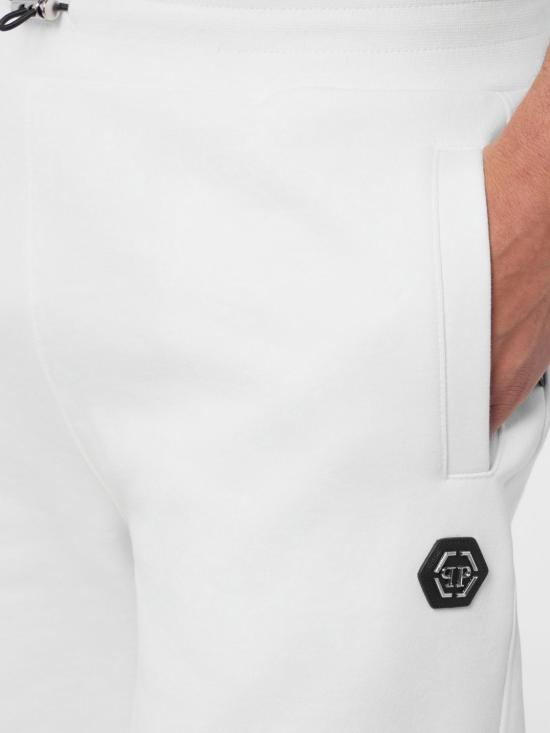 26SS 필립 플레인 트레이닝/조거 팬츠 SAFCMJT2752PTE180N 01OF White - PHILIPP PLEIN