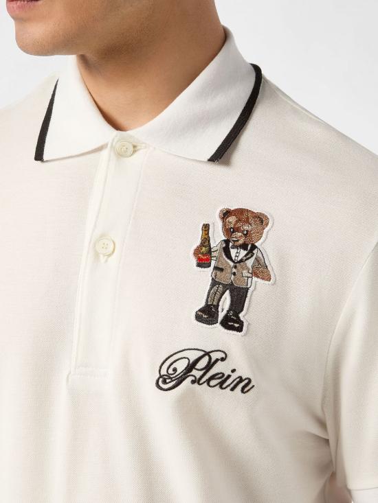 26SS 필립 플레인 폴로 티셔츠 FAECMTK8586PTE179N 01OF White - PHILIPP PLEIN