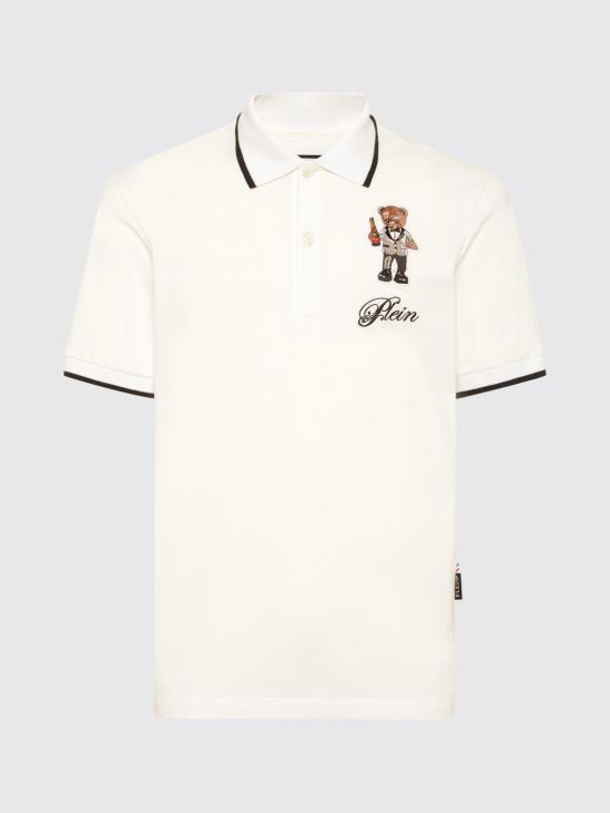26SS 필립 플레인 폴로 티셔츠 FAECMTK8586PTE179N 01OF White - PHILIPP PLEIN