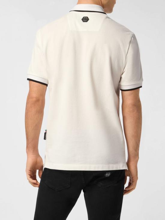 26SS 필립 플레인 폴로 티셔츠 FAECMTK8586PTE179N 01OF White - PHILIPP PLEIN