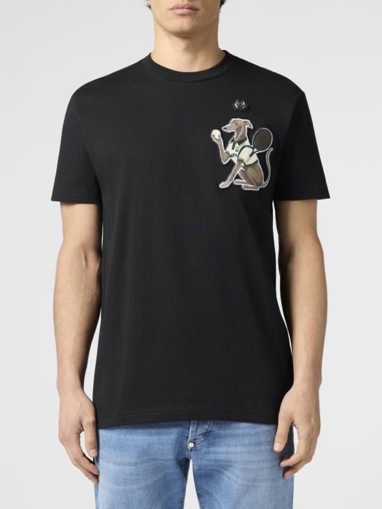 26SS 필립 플레인 반팔 티셔츠 PAFCMTK9014PJY002N 02 Black