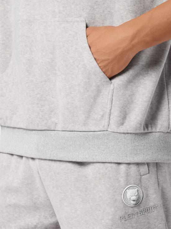 26SS 플레인스포츠 후드 티셔츠 FAECMJC0113SJY001N 71 Grey - PLEIN SPORT