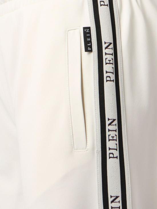 26SS 필립 플레인 트레이닝/조거 팬츠 SAFCMJT2713PTE003N 01OF White - PHILIPP PLEIN